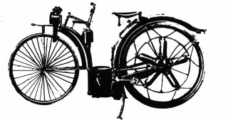 Двухколесный мотоцикл Феликса Милле, 1893 год 