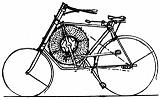 Схема мотоцикла с пружинным приводом 1893 года
